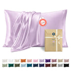 Bedsure Satin Pillowcase Standard Set of 2, Similar to Silk Pillowcase Grey