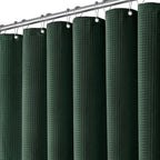 Dynamene Extra Long Waffle Shower Curtain 256 GSM 72"x90" Moonlight Blue