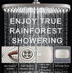 Rain Shower Head with Handheld Showerhead, Chrome 1.8GPM 460311