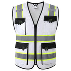 JKSafety Safety Vest for Men Women Hi Vis Reflective Vest JK220 PurpleB S