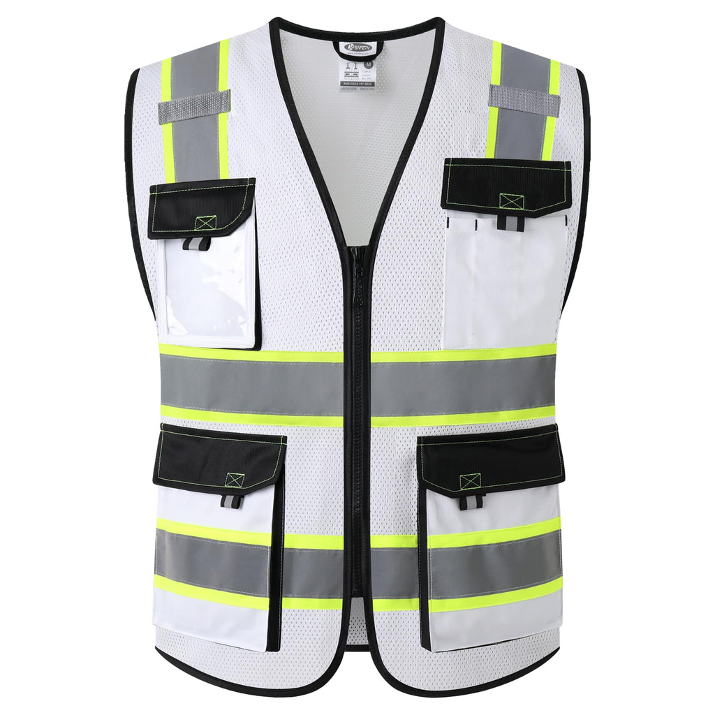 JKSafety Safety Vest for Men Women Hi Vis Reflective Vest JK220 PurpleB S