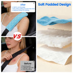 Amooca 2 Pack Seat Belt Covers Soft Shoulder Pad for Cars & Backpack