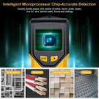 Stud Finder, Upgranded Wood and Metal Stud Detector, Live Wire Detection