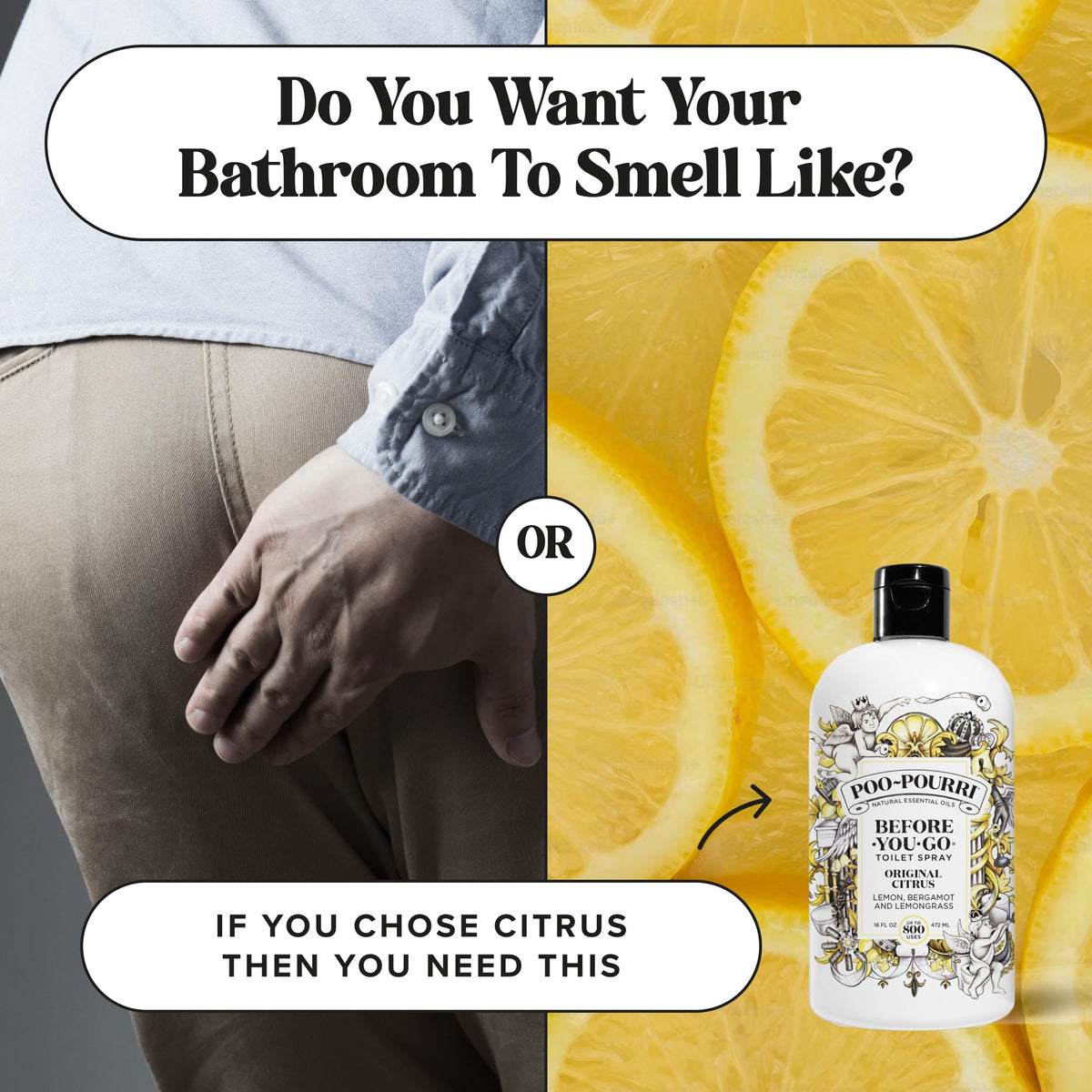Poo-Pourri Before-You-Go Toilet Spray, Original Citrus, 2 Fl Oz
