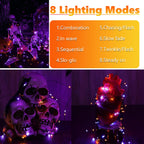 Joomer Solar Fairy Lights, 2-Pack Total 80FT 240LED String Lights, White