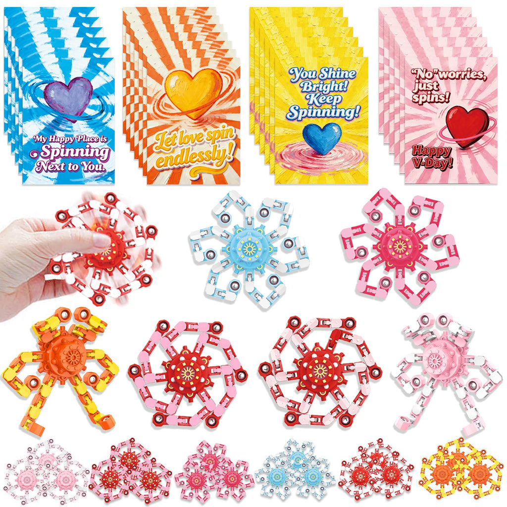 Transformable Fidget Spinners,9PCS Funny Sensory Fidget Toys for Kids