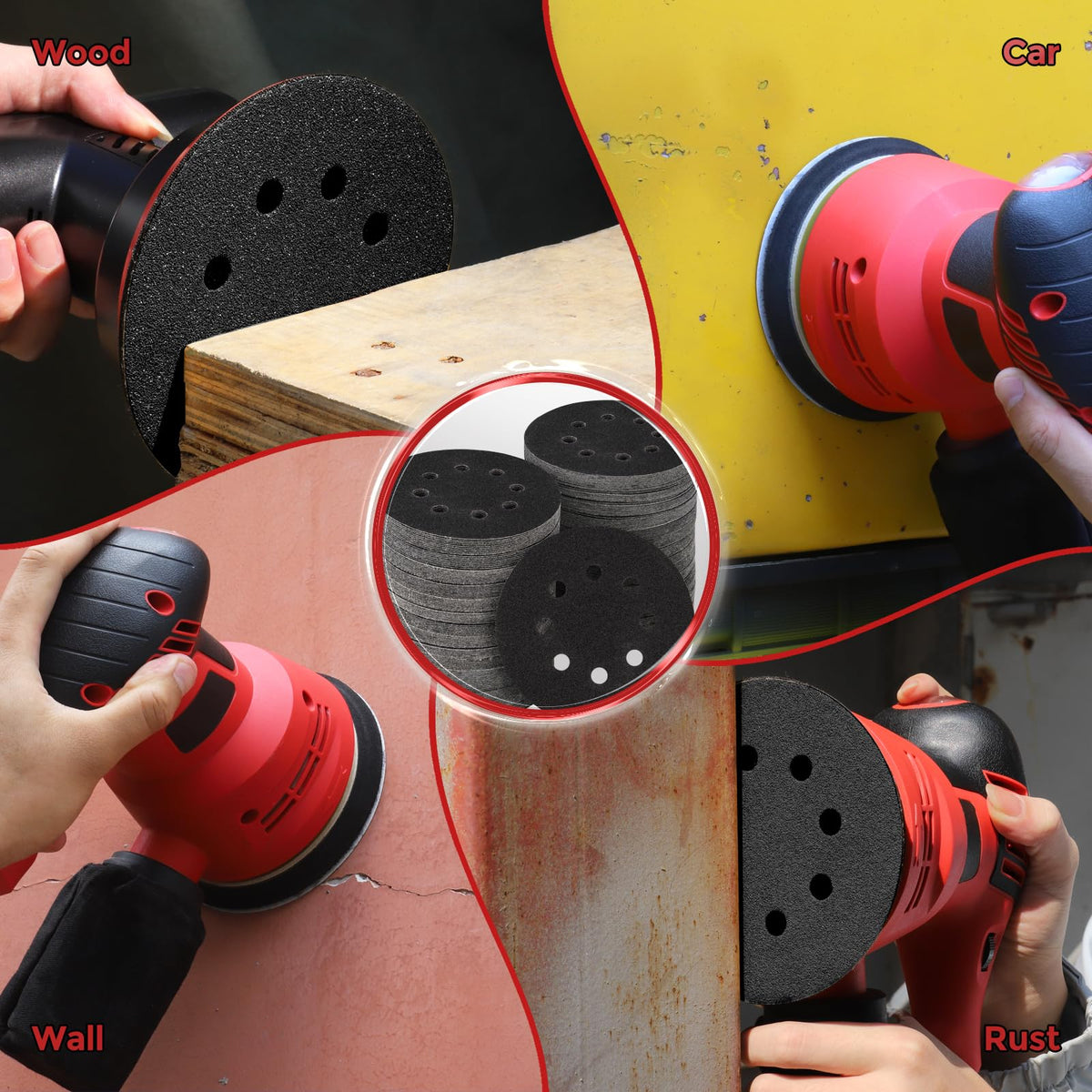 50PCS 5 Inch Sanding Discs 2500 Grit Random Orbit Sander Sandpaper