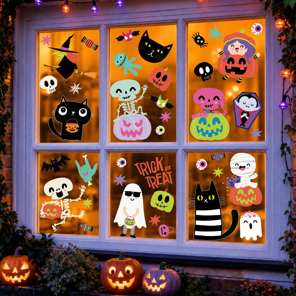 Holiday Window Clings for Home Decorations (Romantic)