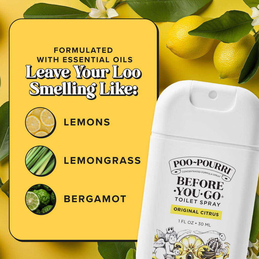 Poo-Pourri Before-You-Go Toilet Spray, Original Citrus, 2 Fl Oz
