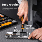 JOREST Small Precision Screwdriver Set with Torx Triwing Phillips, Mini Repair Tool Kit for Macbook, Computer, Laptop, PC, iPhone, PS5, Xbox, Switch, Glasses, Watch, Ring Doorbell, Electronics