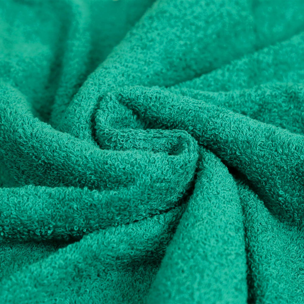Amazon Basics Fade-Resistant 100% Cotton Bath Towel, 30"x54", Teal Green, 2-Pack
