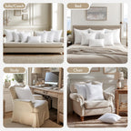 MIULEE 14x14 Pillow Inserts 4 Pack, 100% Virgin Fiber Filling Throw Pillows
