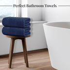 Tens Towels 4 Piece Extra Large Bath Towels 30 x 60 Inches, Dark Grey