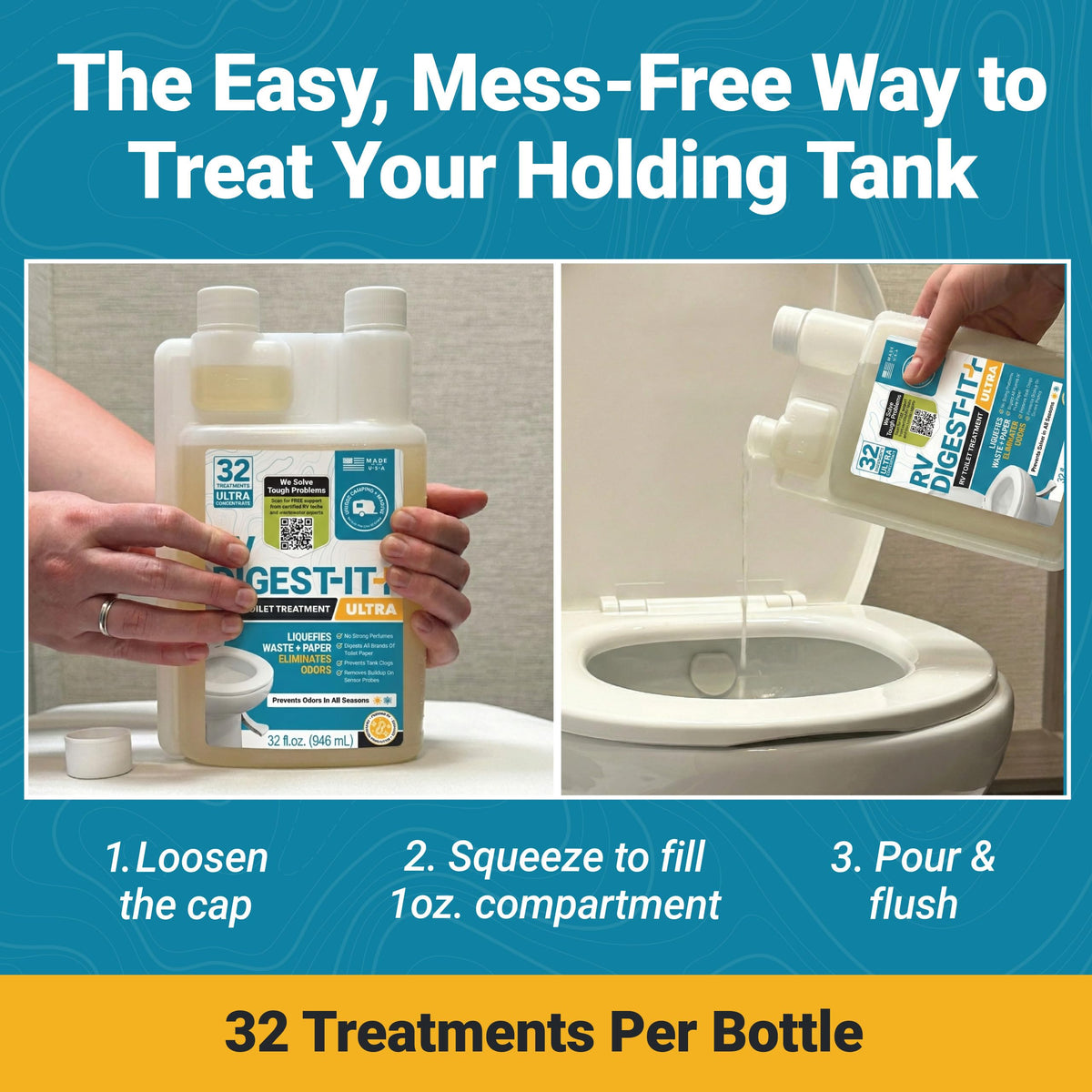 Unique RV Digest-It Liquid RV Holding Tank Treatment Gallon