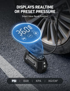 AstroAI H2 Pro Cordless Tire Inflator Portable Air Compressor 12VDC Battery