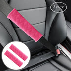 Amooca 2 Pack Seat Belt Covers Soft Shoulder Pad for Cars & Backpack