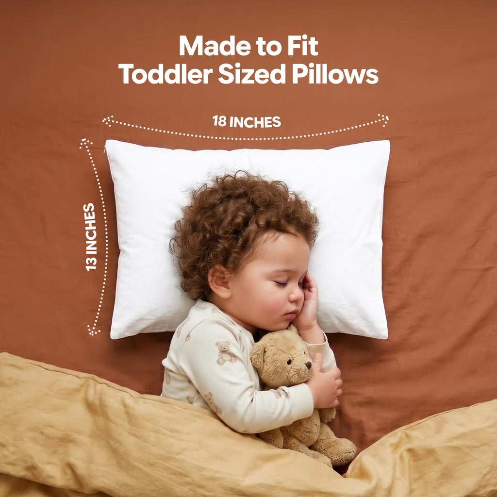Set of 2 Pillow Protectors with Zipper Standard Size, Pillow Covers