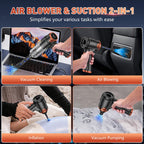 KMM Handheld Car Vacuum Cleaner, Hand Held Vacuum Cleaner and Air Duster
