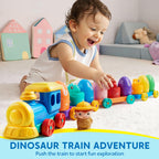 Play-Act Learning Toys for 1 2 3 Years Old, Counting, Matching & Sorting Montessori Learning Farm Train Including 9 Farm Animals, Birthday Gift for Baby Boys Girls
