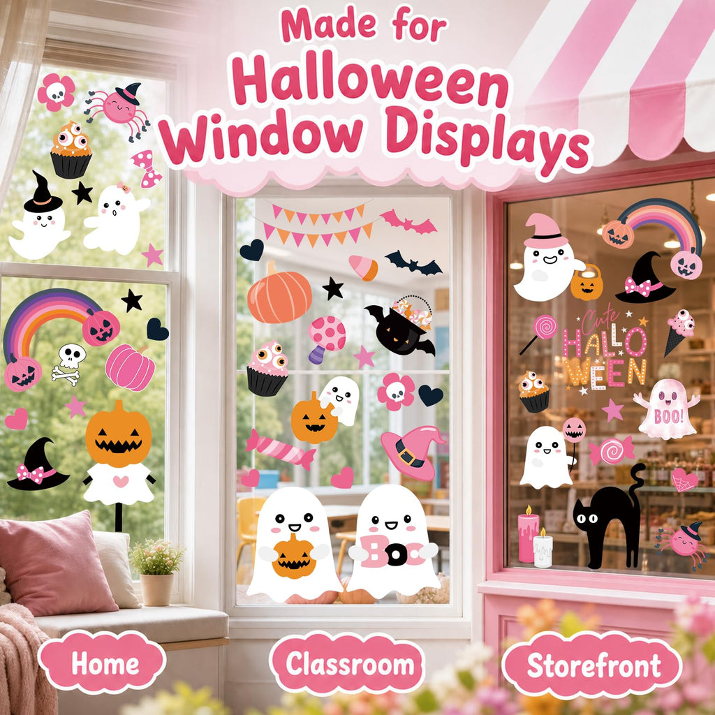Christmas Window Clings for Glass Windows, Stickers for Window Decorations