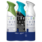 Febreze Air Mist, Air Freshener, Odor Fighting Room Spray, Deodorizer for Home Bathroom Kitchen Office Apartment, Soothe & Restore, Refresh & Energize, Romance & Desire Variety Pack, 8.1oz (Pack of 3)