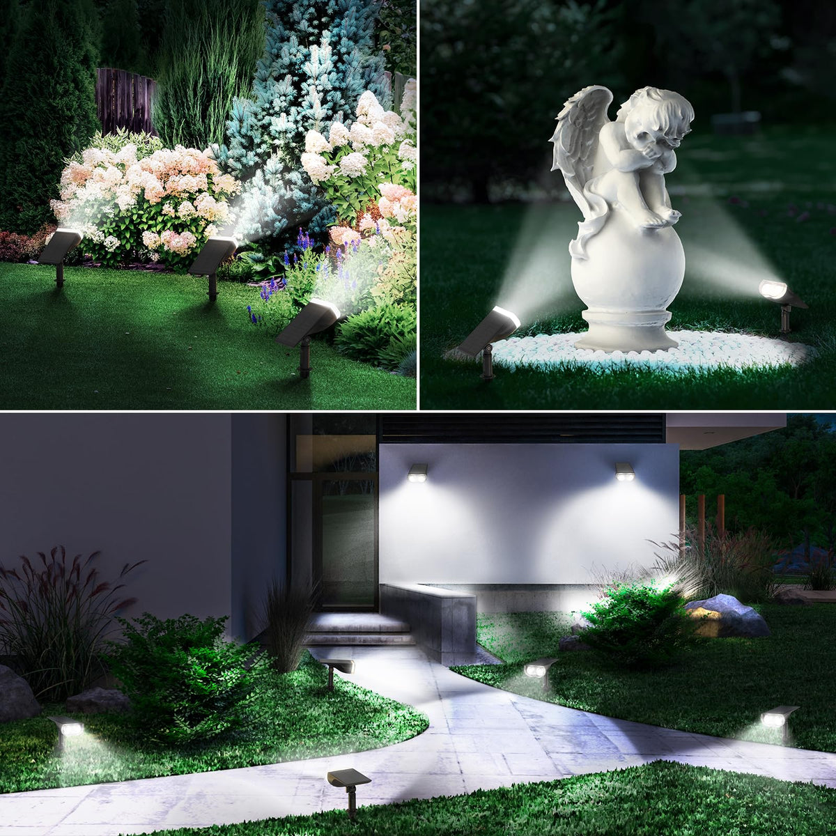 Linkind Halloween Solar Lights Outdoor Spotlight Waterproof RGB 2 Pack
