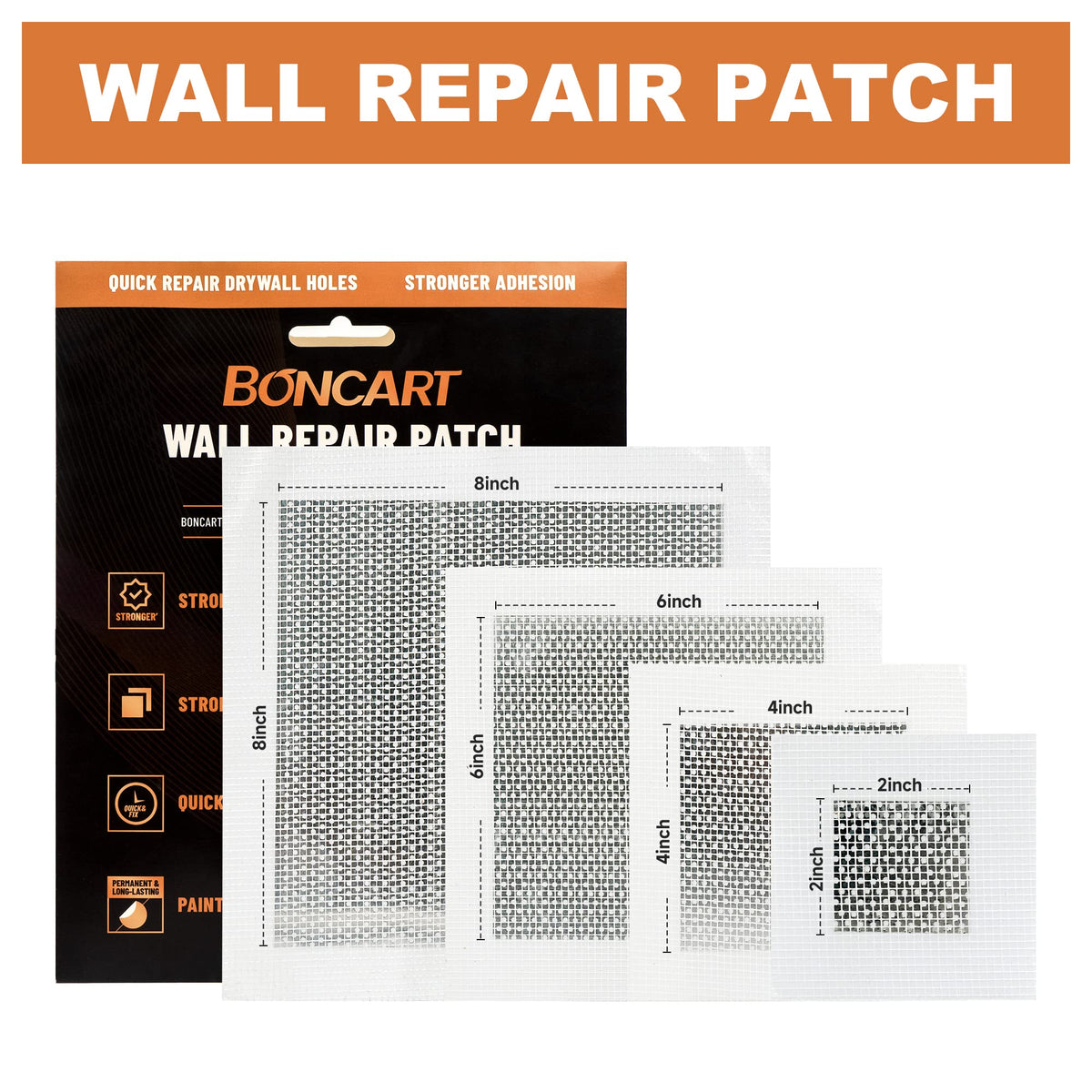 BONCART Spackle wall Repair Kit, 3-Pack Mending Agent Putty with Tools