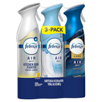Febreze Air Mist, Air Freshener, Odor Fighting Room Spray, Deodorizer for Home Bathroom Kitchen Office Apartment, Soothe & Restore, Refresh & Energize, Romance & Desire Variety Pack, 8.1oz (Pack of 3)