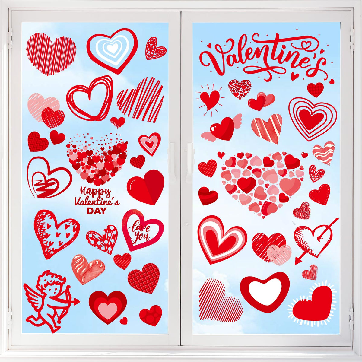 Christmas Window Clings for Glass Windows, Stickers for Window Decorations