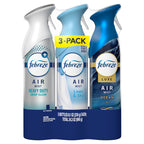 Febreze Air Mist, Air Freshener, Odor Fighting Room Spray, Deodorizer for Home Bathroom Kitchen Office Apartment, Soothe & Restore, Refresh & Energize, Romance & Desire Variety Pack, 8.1oz (Pack of 3)