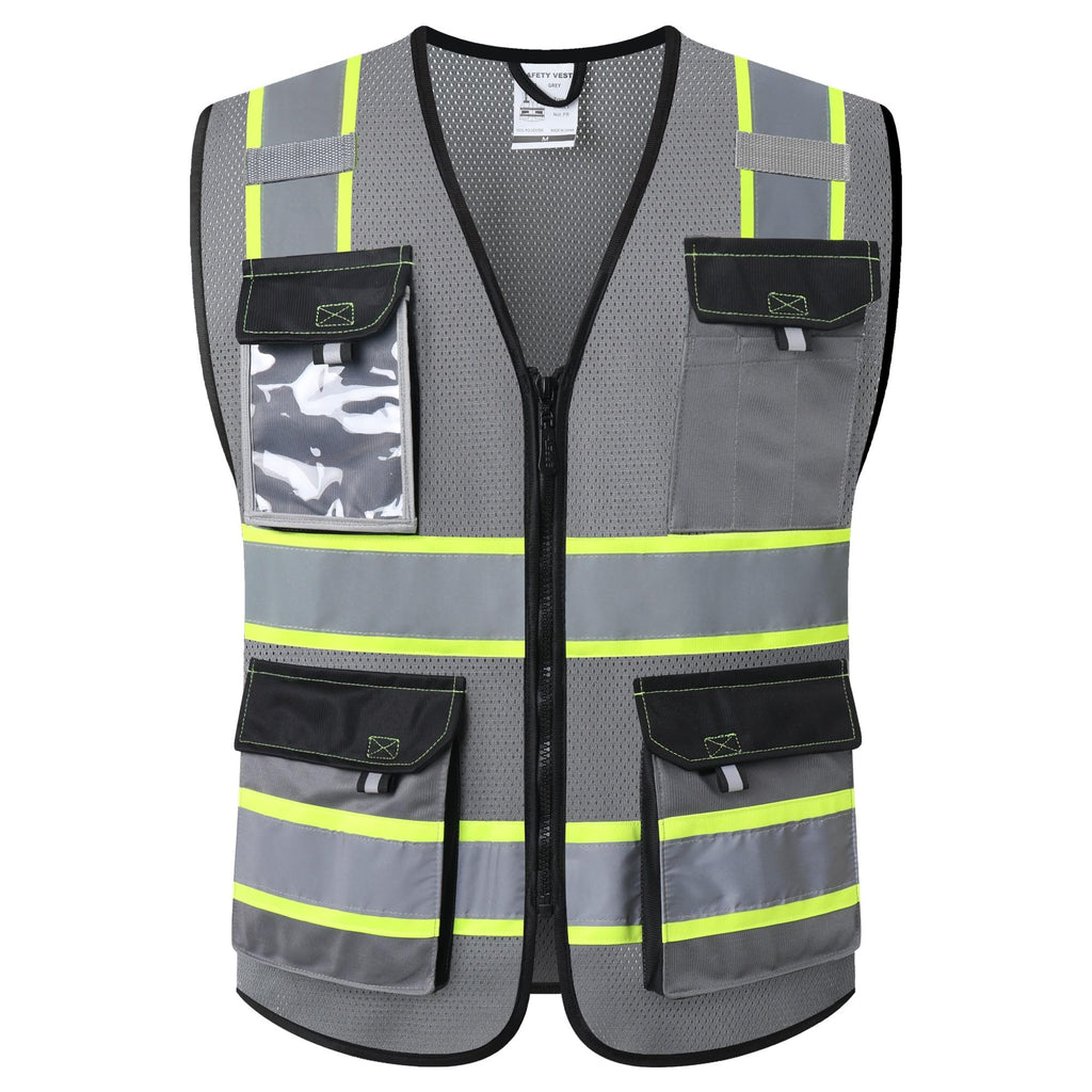JKSafety Safety Vest for Men Women Hi Vis Reflective Vest JK220 PurpleB S