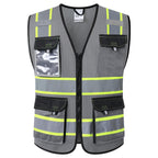 JKSafety Safety Vest for Men Women Hi Vis Reflective Vest JK220 PurpleB S