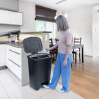 Glad Trash Can with Clorox Odor Protection | Plastic Bin, 13 Gal, Black