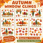 Holiday Window Clings for Home Decorations (Romantic)