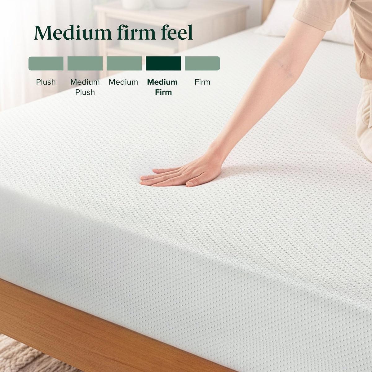 Zinus 14 Inch King Lumbar+ Premium Memory Foam Mattress, Medium