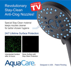 AquaCare 8-mode High Pressure Handheld Shower Head with 2-mode Power Wash