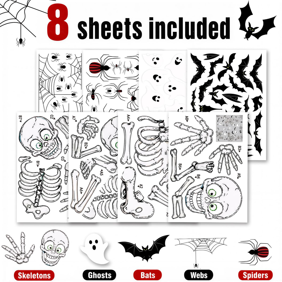 Holiday Window Clings for Home Decorations (Romantic)