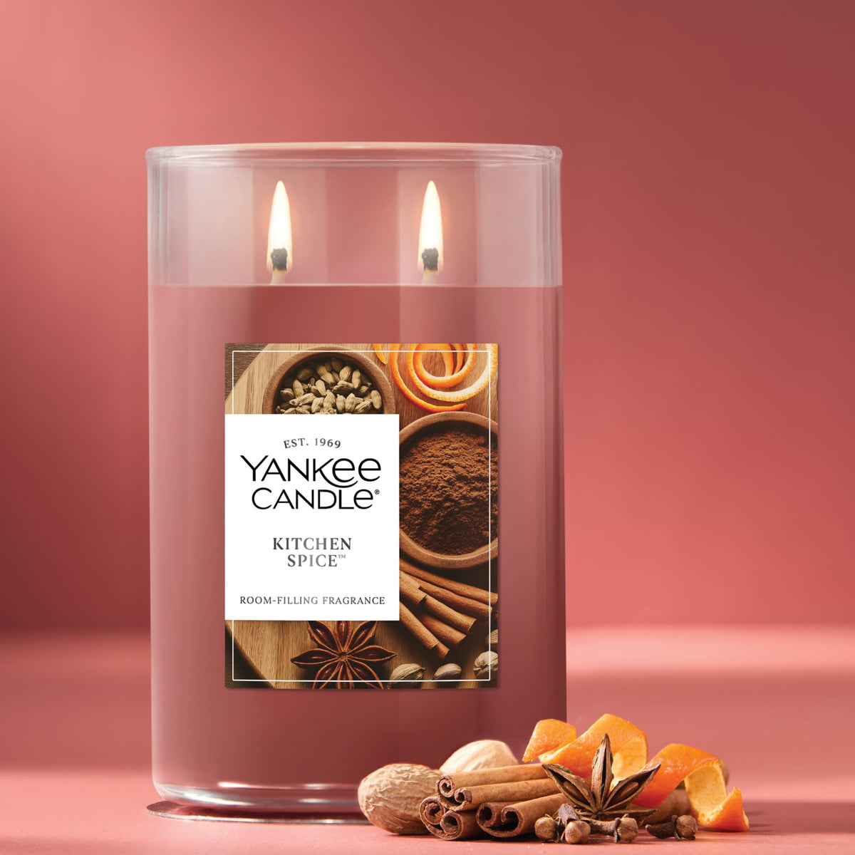 Yankee Candle Amber & Sandalwood Scented Candle, 14.5oz 3-Wick
