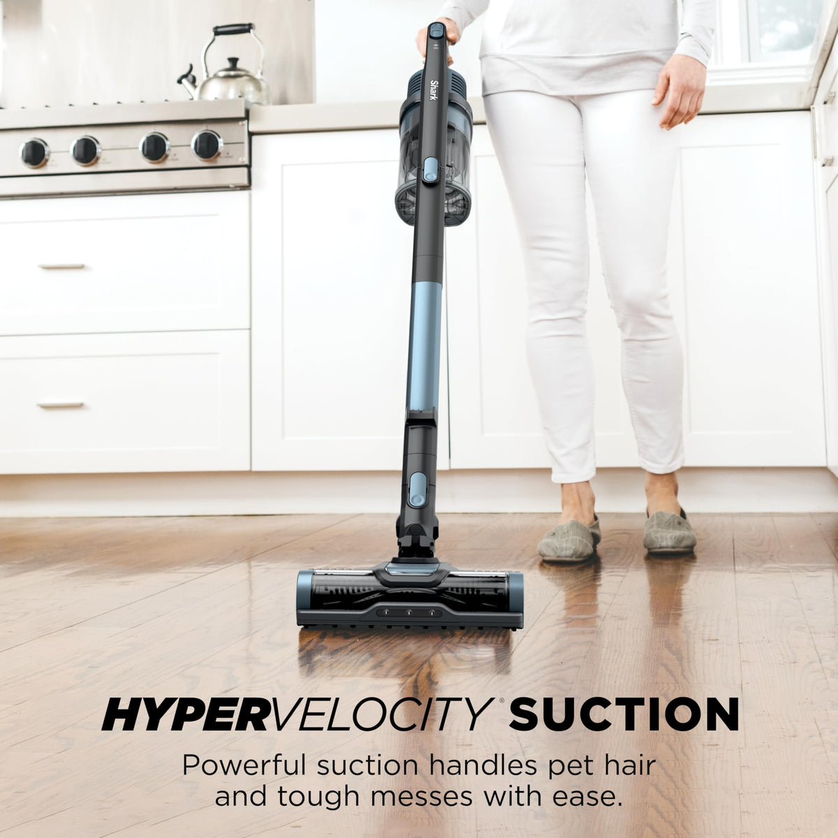 Shark Pet Cordless Stick Vacuum, 40-Min Runtime, Lightweight, Grey, IX141