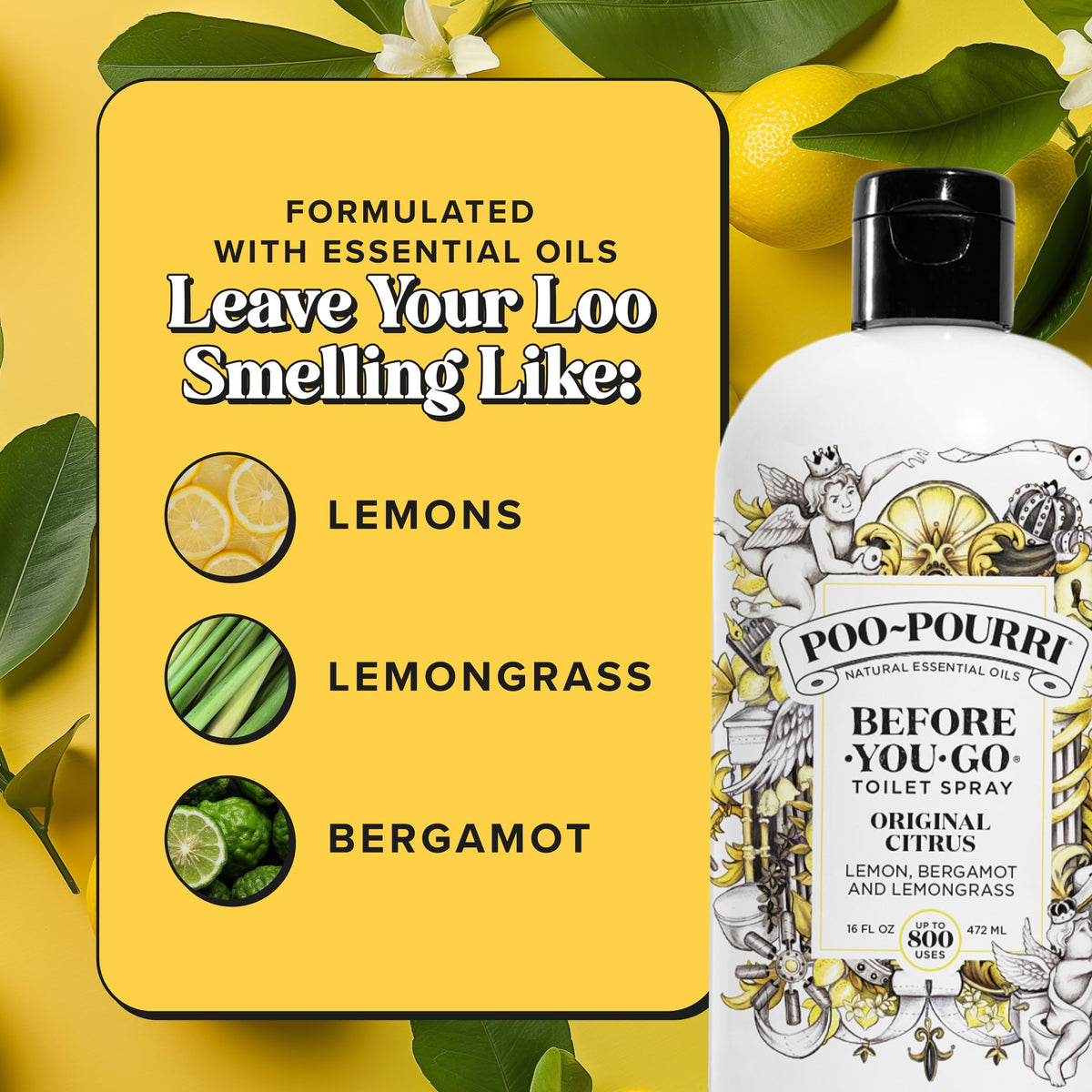 Poo-Pourri Before-You-Go Toilet Spray, Original Citrus, 2 Fl Oz