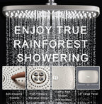 Rain Shower Head with Handheld Showerhead, Chrome 1.8GPM 460311
