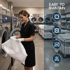 Set of 2 Pillow Protectors with Zipper Standard Size, Pillow Covers