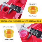 Gas Can Spout Replacement Kit, Gas Can Nozzle Replacement (2 Kits-Yellow)