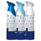 Febreze Air Mist, Air Freshener, Odor Fighting Room Spray, Deodorizer for Home Bathroom Kitchen Office Apartment, Soothe & Restore, Refresh & Energize, Romance & Desire Variety Pack, 8.1oz (Pack of 3)