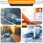 AUTOBOO Windshield Wiper Blade Replacement for Toyota RAV4 Mazda 5