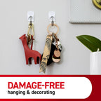 Command Small White Wire Hooks, 16 Hooks, 24 Strips