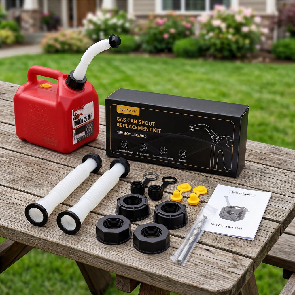 Gas Can Spout Replacement Kit, Gas Can Nozzle Replacement (2 Kits-Yellow)