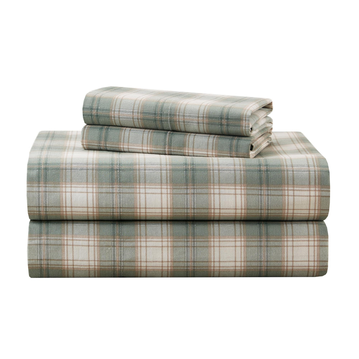 Comfort Spaces 100% Cotton Percale Sheets Twin XL Size 3 Pc, Diamond Sliver