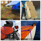 WORKPRO 24" Bungee Cords with Hooks, 4 Pack Heavy Duty Outdoor Bungee Strap
