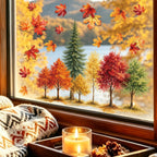 Holiday Window Clings for Home Decorations (Romantic)